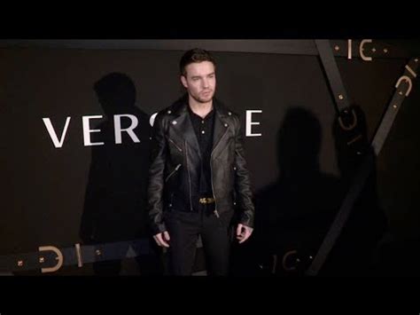 One Direction Liam Payne front row for the Versace Fashion 